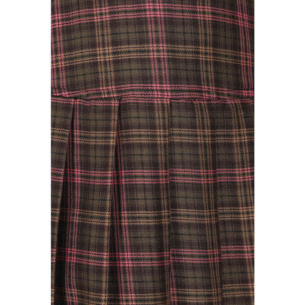 Banned - Darkdoll Korte rok - Roze/Bruin